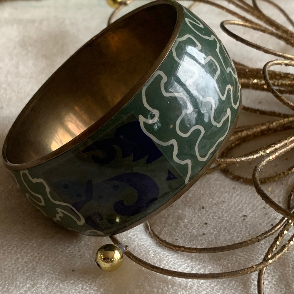 💖 SALE TODAY ONLY Vintage boho brass bangle